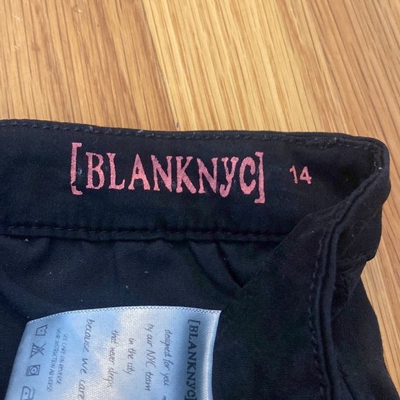 Blank NYC Girls Black Skinny Jeans With Zipper Detailing Size 14 - Picture 6 of 10